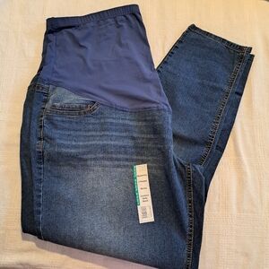 Time & Tru women's size XL or 16-18 maternity jeans with comfort band, New